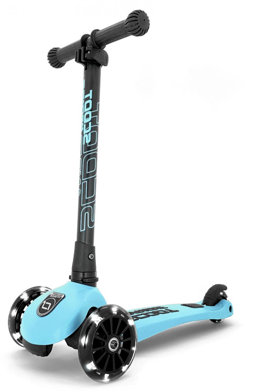 Scoot and Ride Mini Scooter | Highwaykick 3 LED | Blueberry