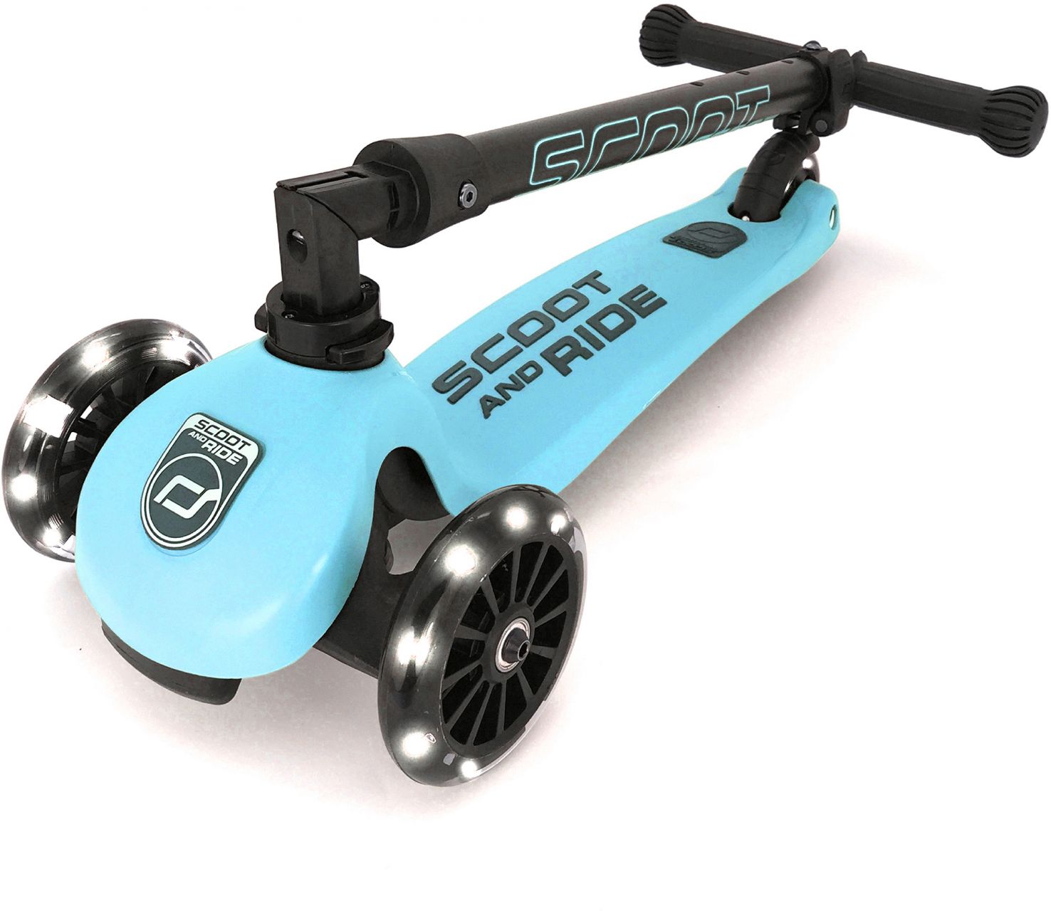 Scoot and Ride Mini Scooter | Highwaykick 3 LED | Blueberry